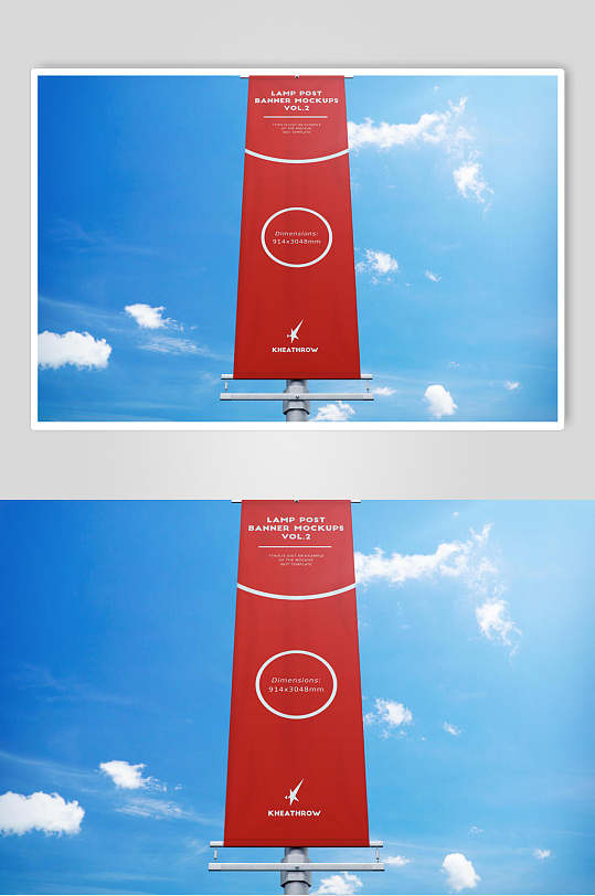 灯杆旗样机图片-灯杆旗样机设计素材-灯杆旗样机模板下载-众图网