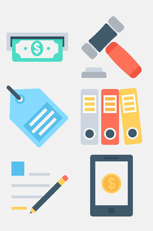 铅笔铅笔金融类卡通图案免抠素材-众图网