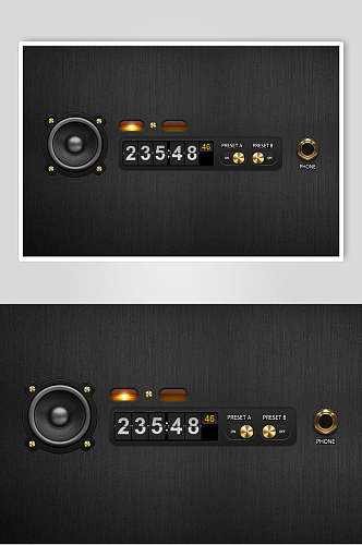 高端电音控件背景素材