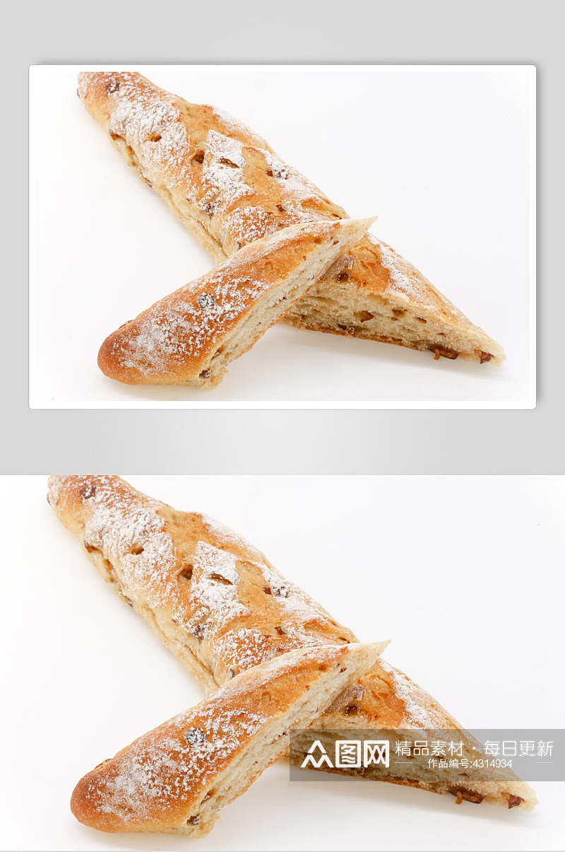长条烘焙面包图片素材