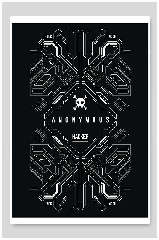 极简创意朋克机械风海报