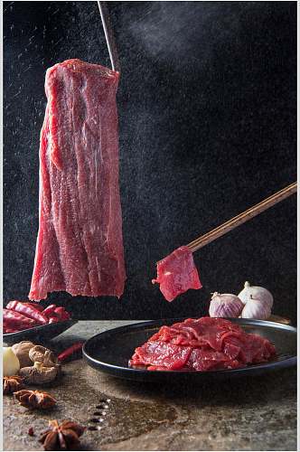创意牛肉菜品图片