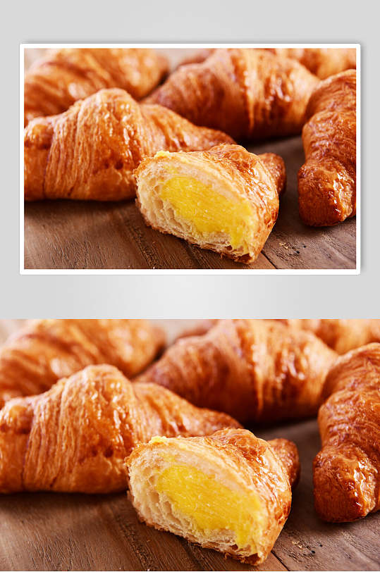 奶黄酥皮手撕面包图片