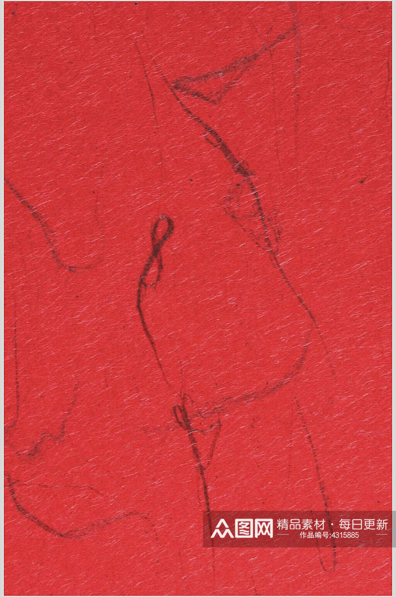 红色竖版素雅宣纸底纹图片素材