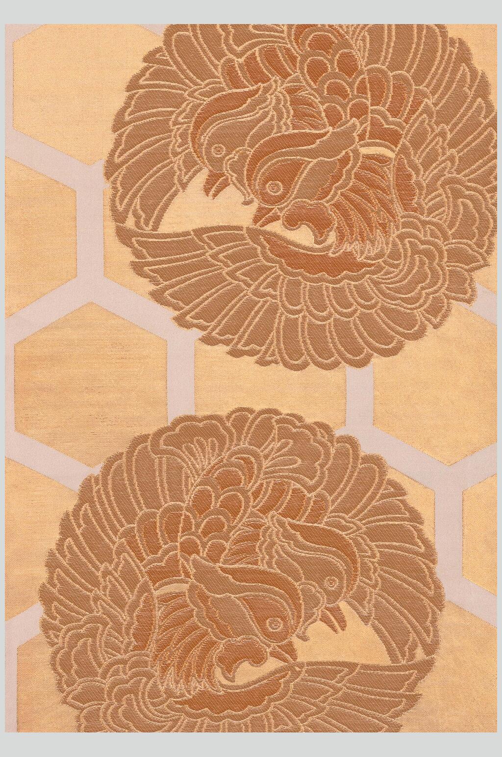 鸟金色布纹布料图片素材