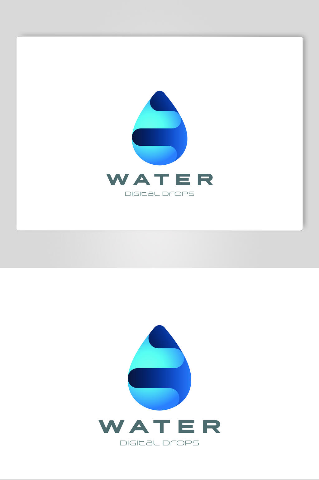 大气水滴矢量商务LOGO设计素材素材