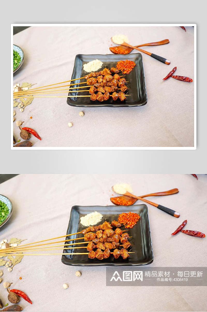肉串烧烤烤肉图片素材