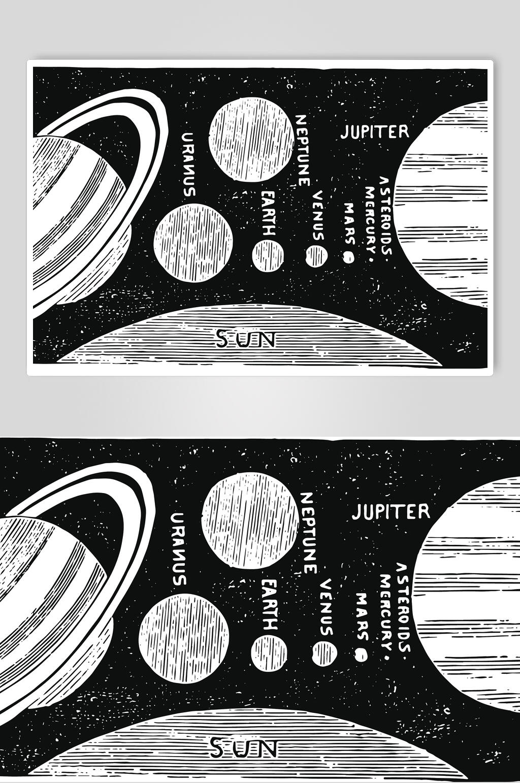 星球占星术图案矢量素材素材