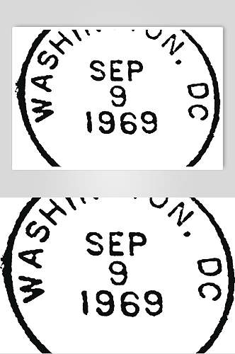 经典素材设计复古邮戳矢量素材