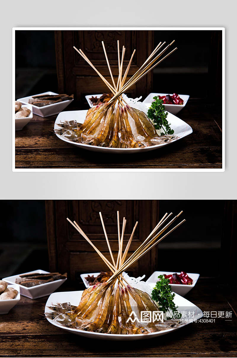 基围虾菜品图片素材