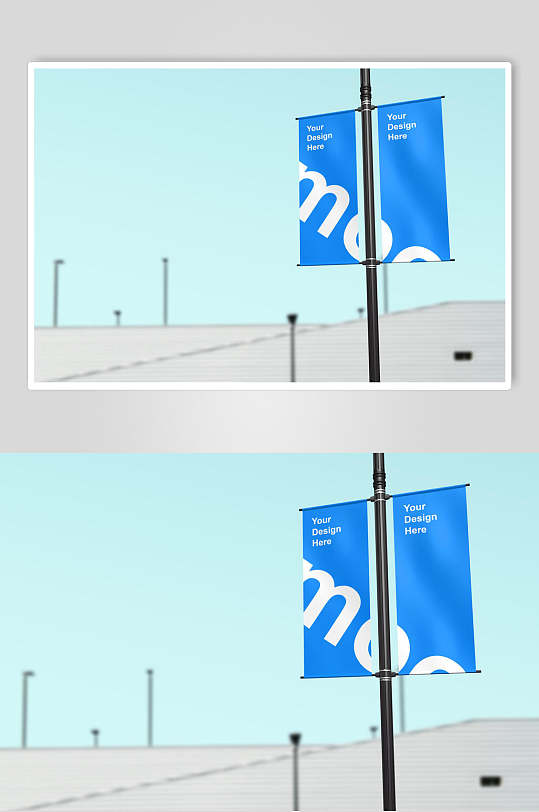 灯杆旗样机图片-灯杆旗样机设计素材-灯杆旗样机模板下载-众图网