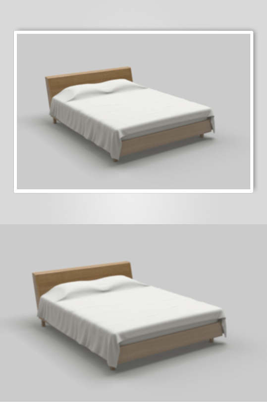 枕头床单阴影床上用品贴图样机