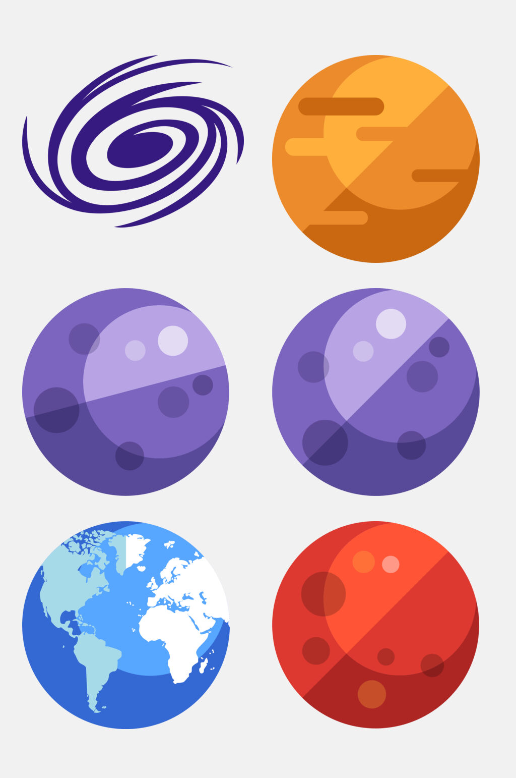 地图圆形简约时尚太空宇宙免抠素材素材