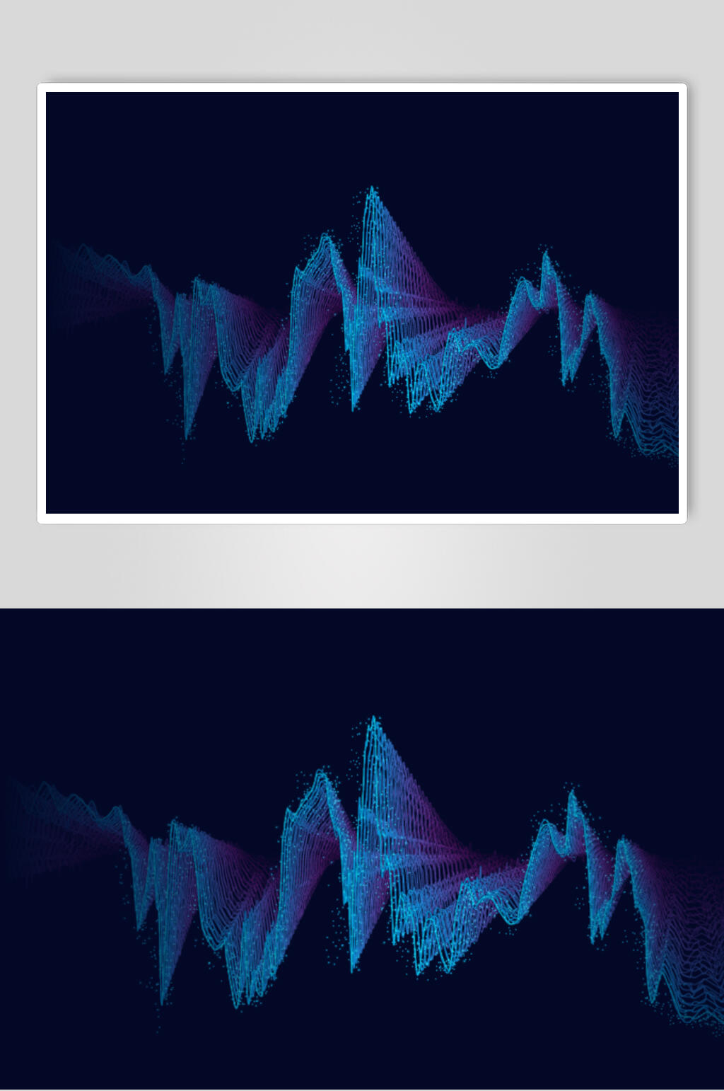黑蓝简约风科技感曲线粒子矢量素材素材