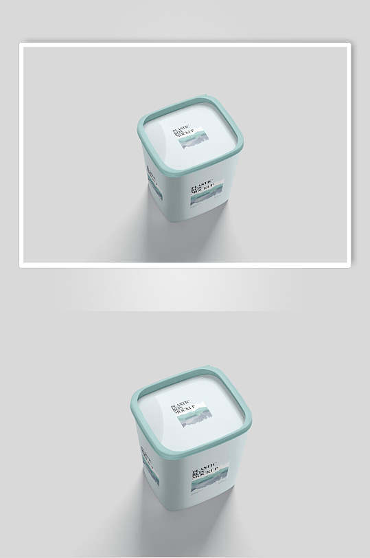 方形立体顶端创意正方形盒子样机-众图网