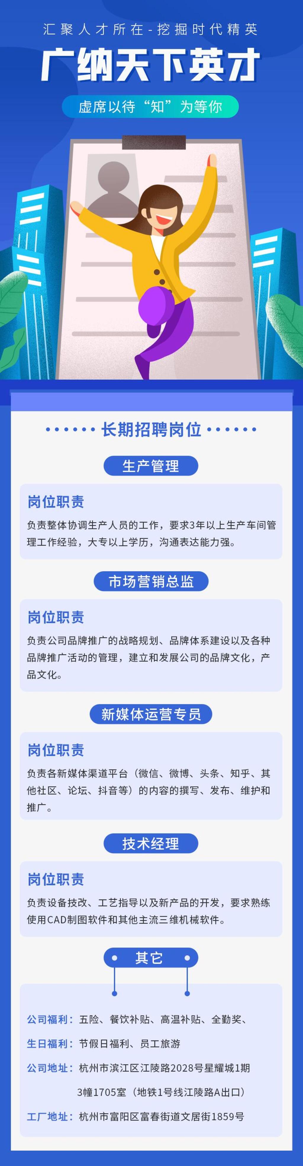 广纳天下英才招聘H五长图素材