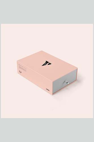 立体英文字母粉色粉色纸盒样机