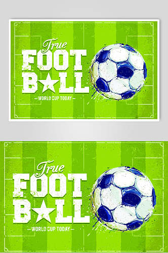绿色足球海报