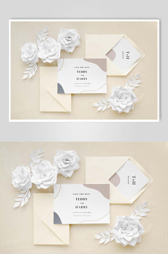 卡片贺卡展示样机图片-卡片贺卡展示样机设计素材-卡片贺卡展示样机