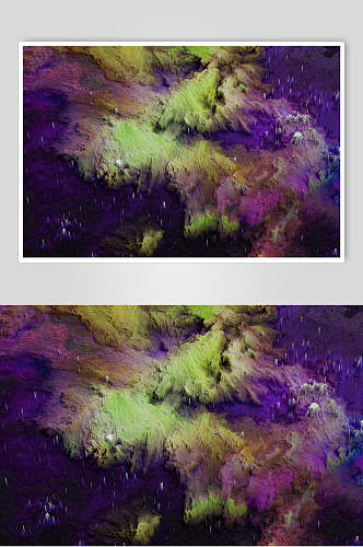 黄紫渐变创意高端暗黑粒子抽象图片