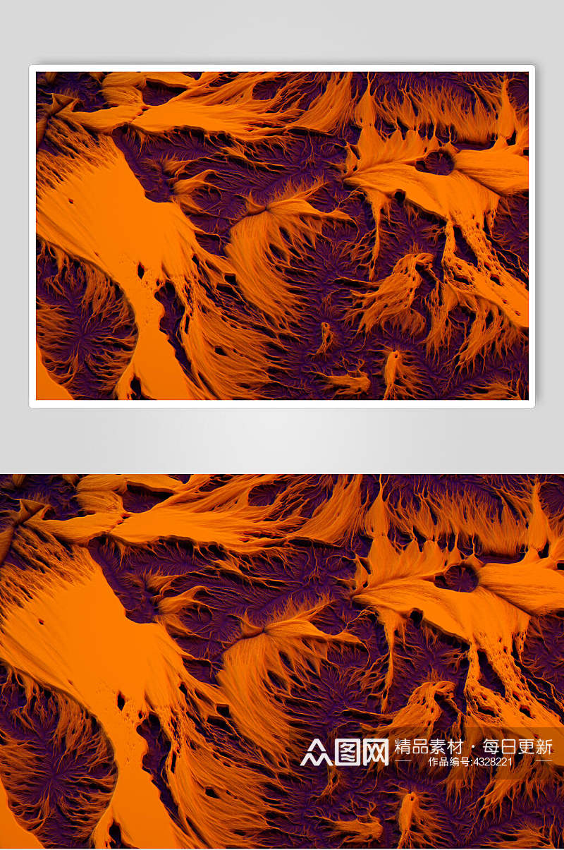 橙色唯美创意高端暗黑粒子抽象图片素材