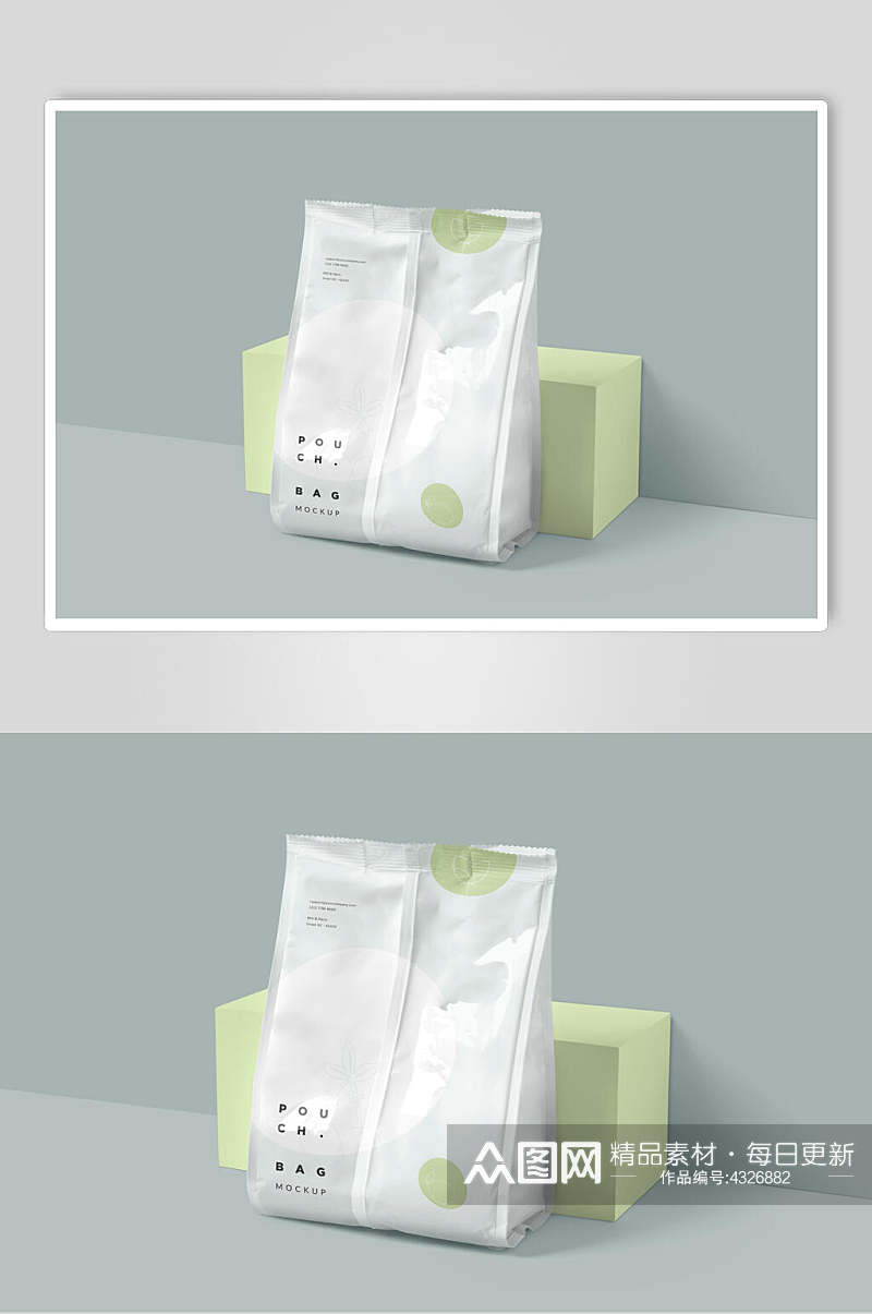 简约袋子展台创意高端食品袋样机素材