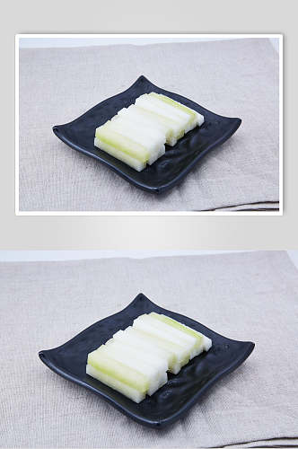 白色切块儿蔬菜麻辣烫菜摄影图片