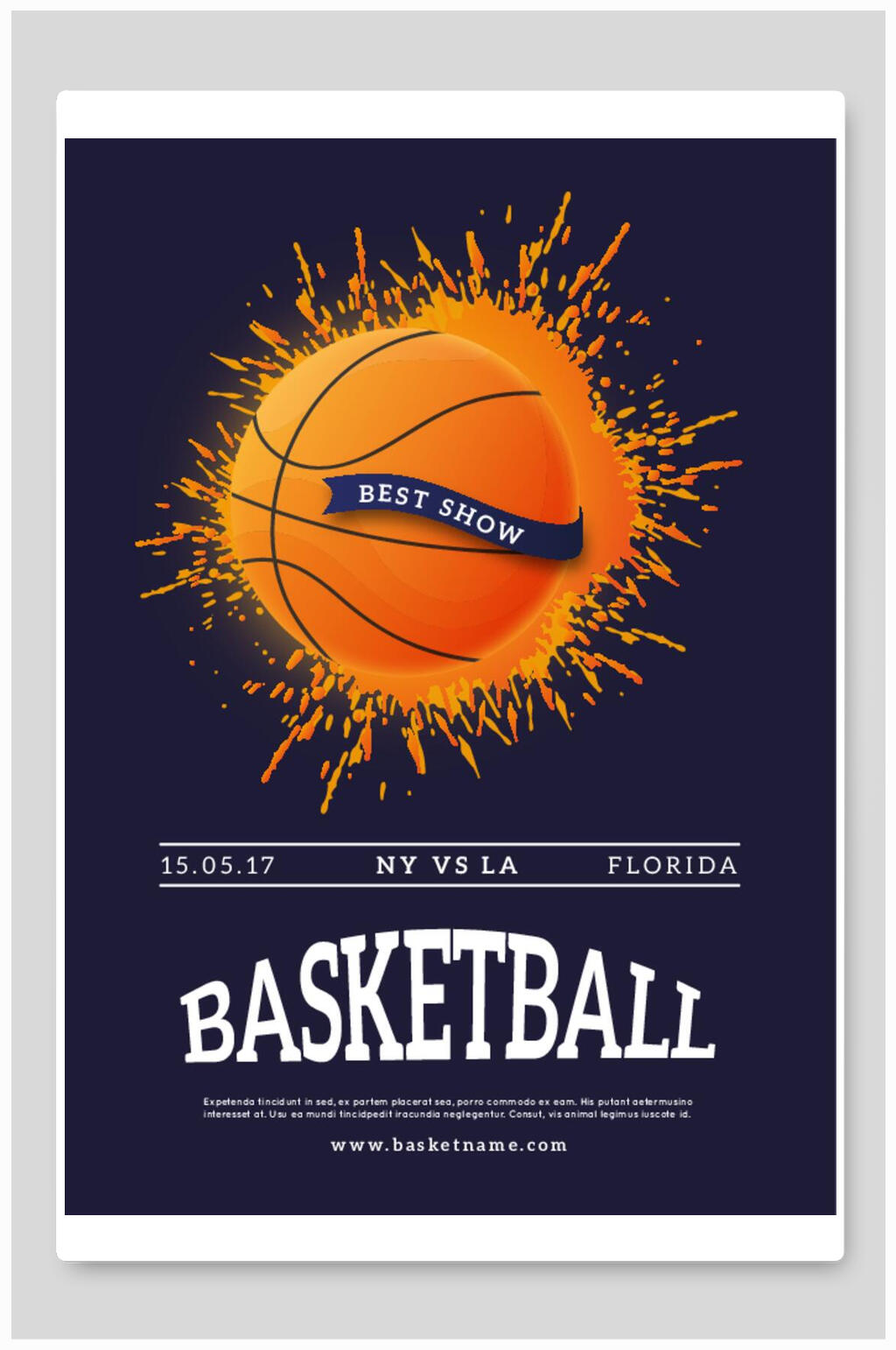 英语篮球海报内容图片