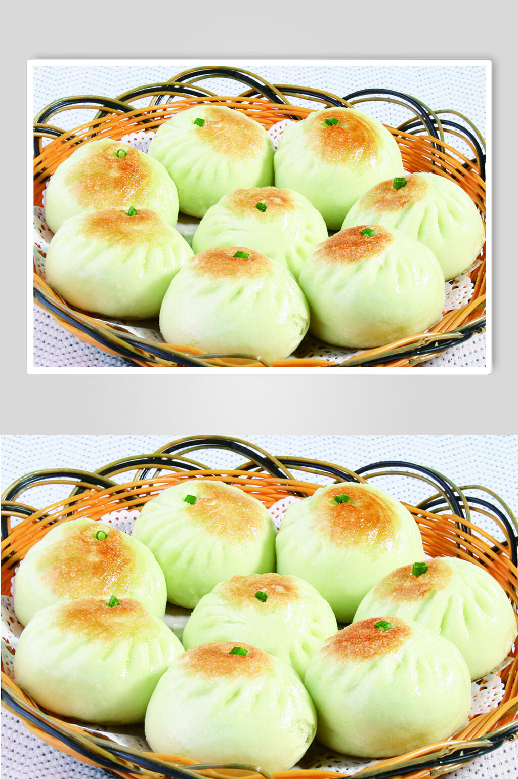 扁平风煎包早点图片素材