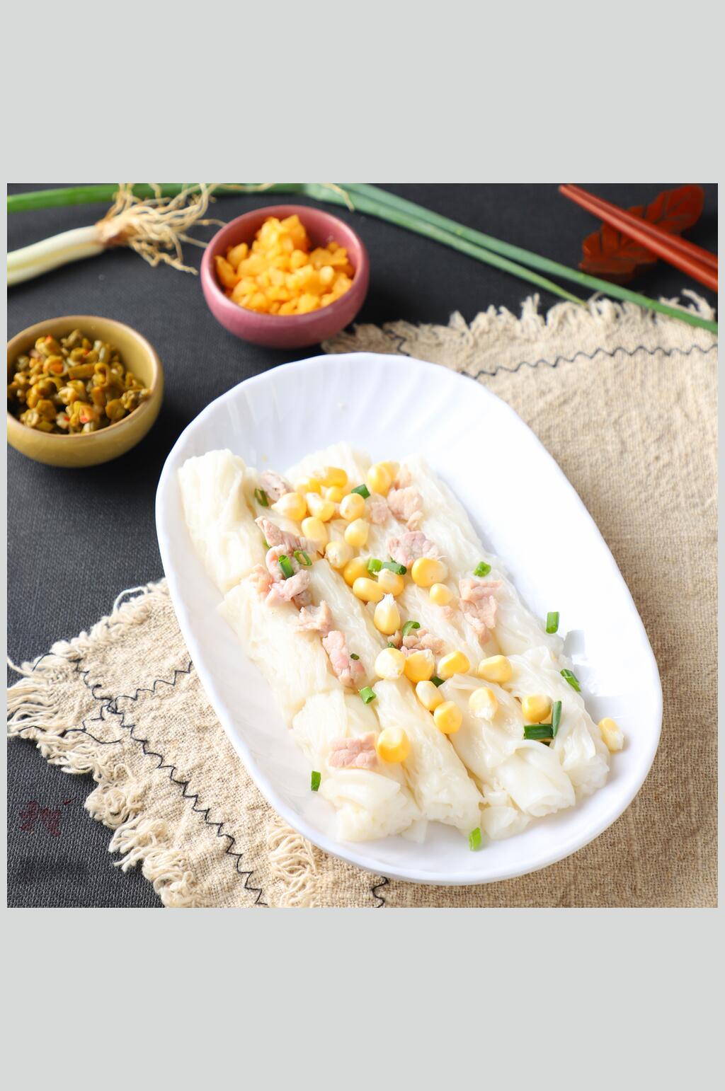 玉米肠粉美食图片素材
