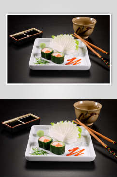 创意美味寿司实拍图片