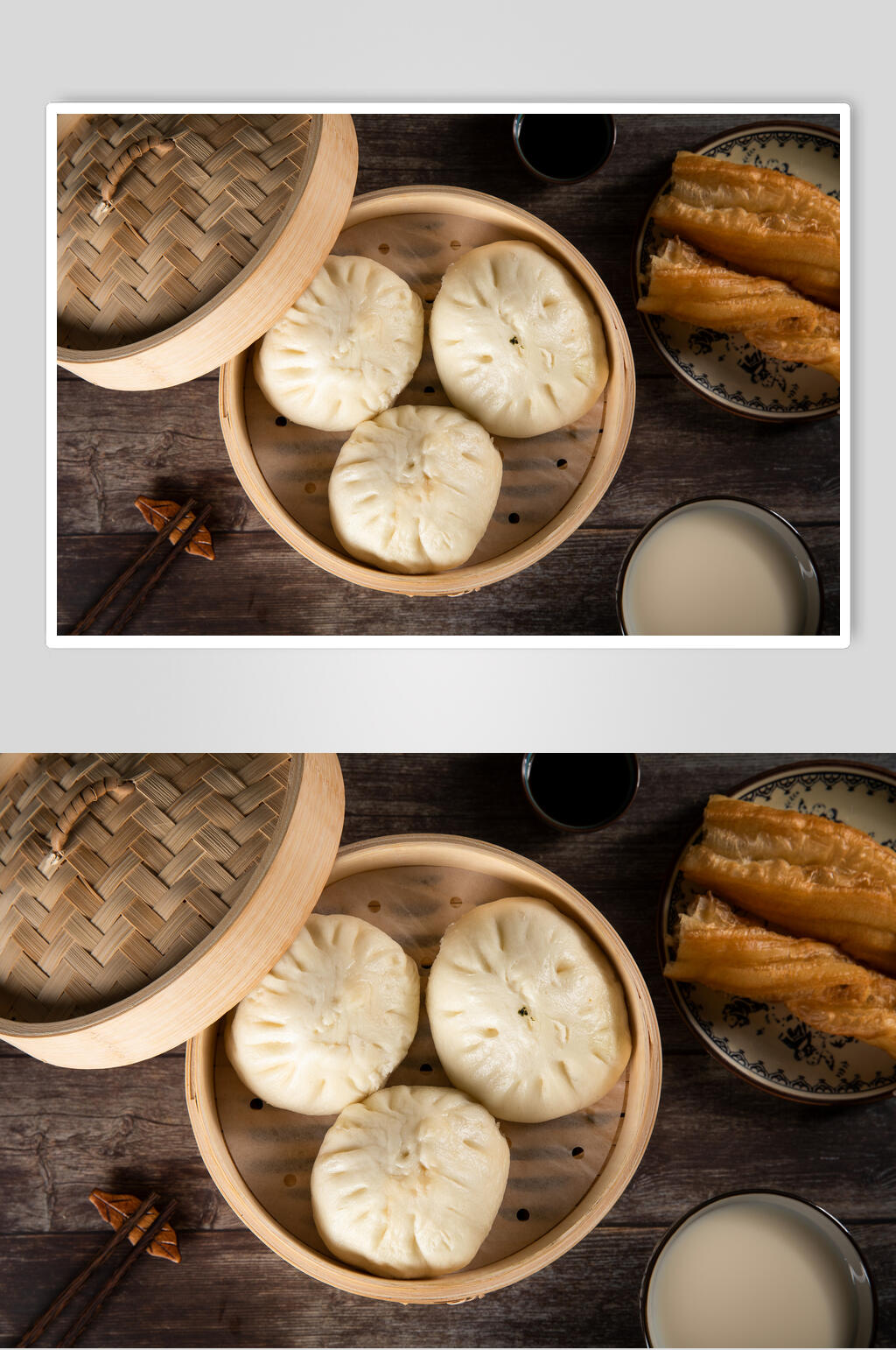 豆浆油条包子早点图片素材