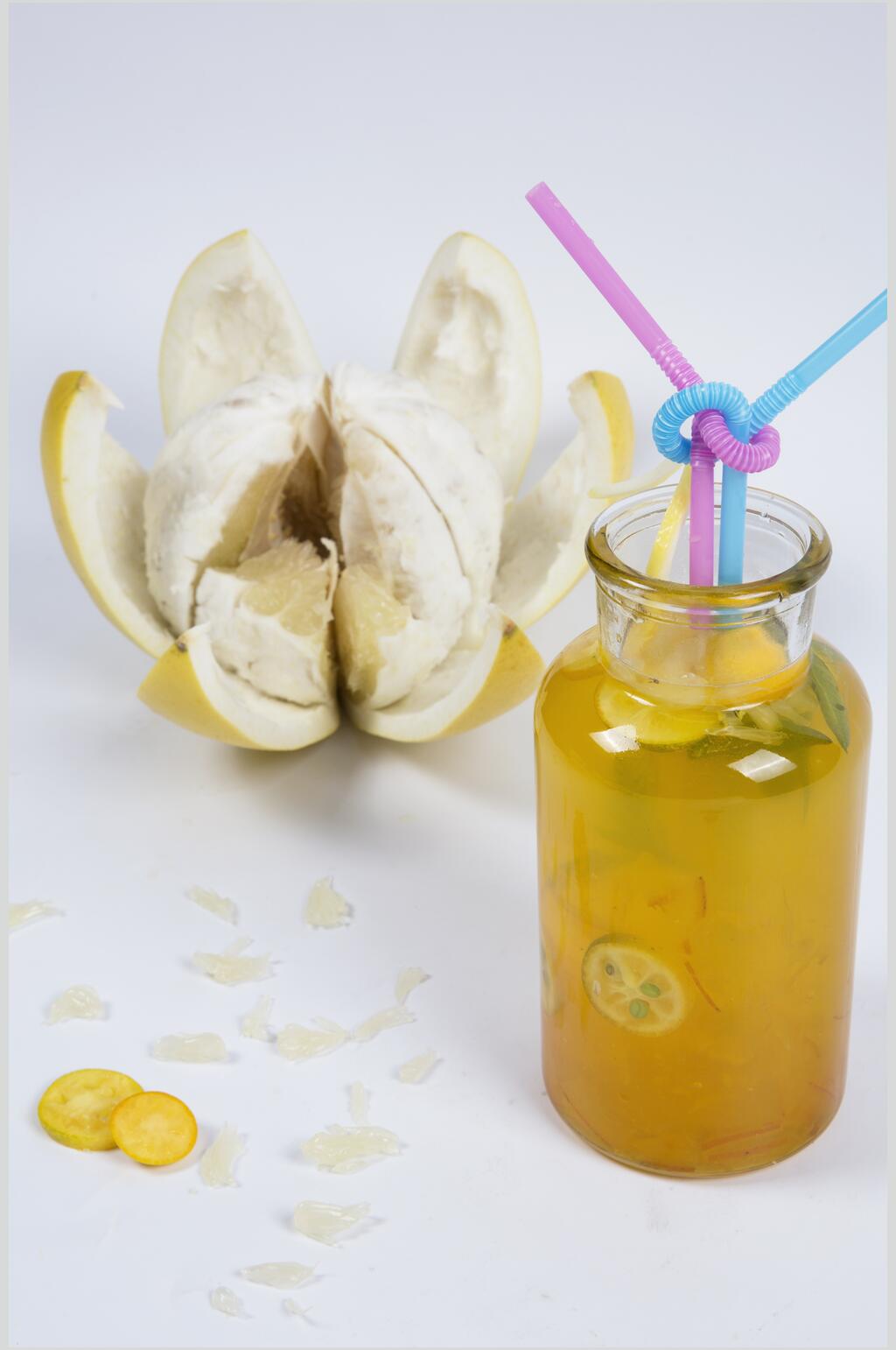 西瓜创意高端精致果汁奶茶摄影图片素材