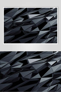 三角深色创意高端暗黑粒子抽象图片