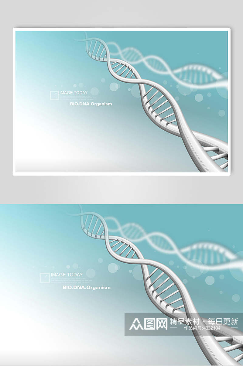 蓝白细胞分子素材素材