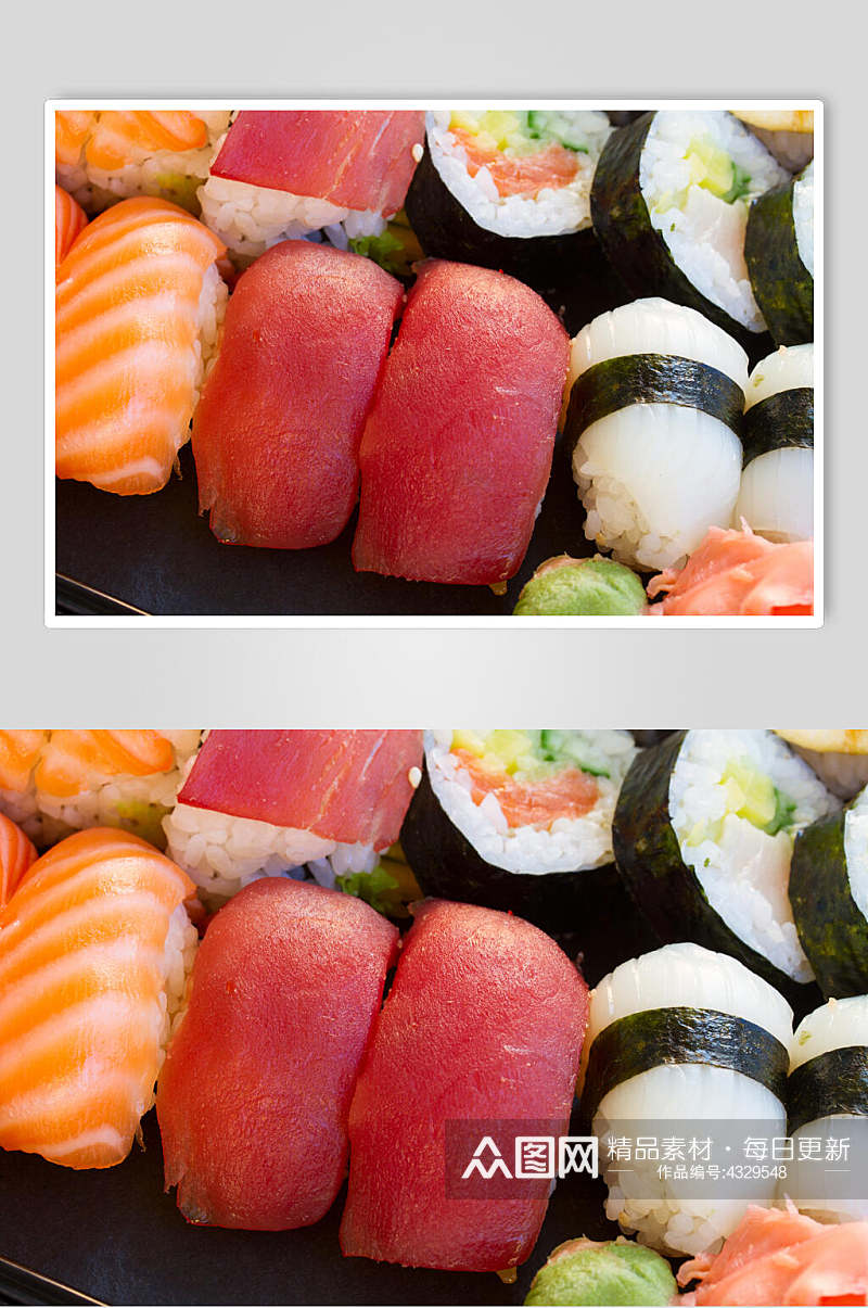 时尚美味寿司实拍图片素材