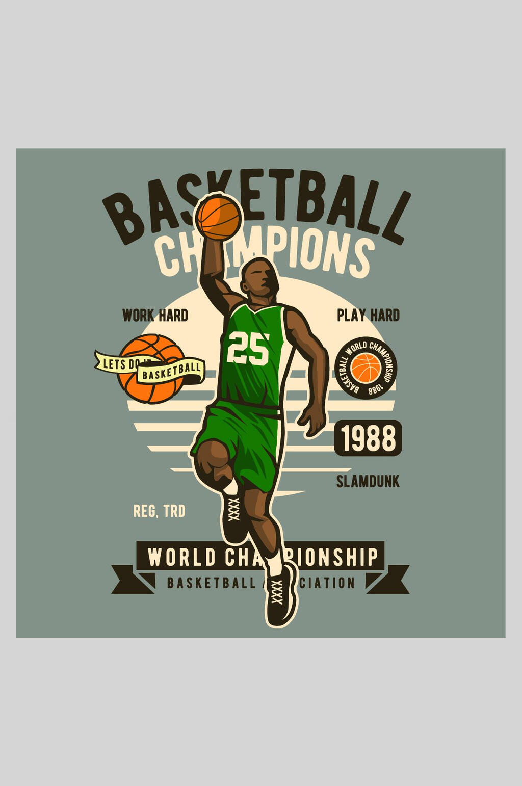 篮球海报手绘英语图片