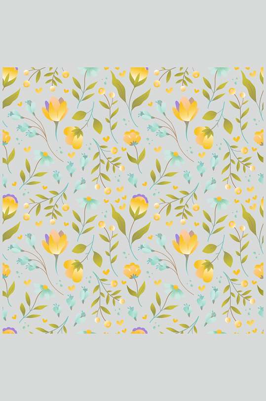 清新碎花无缝图片