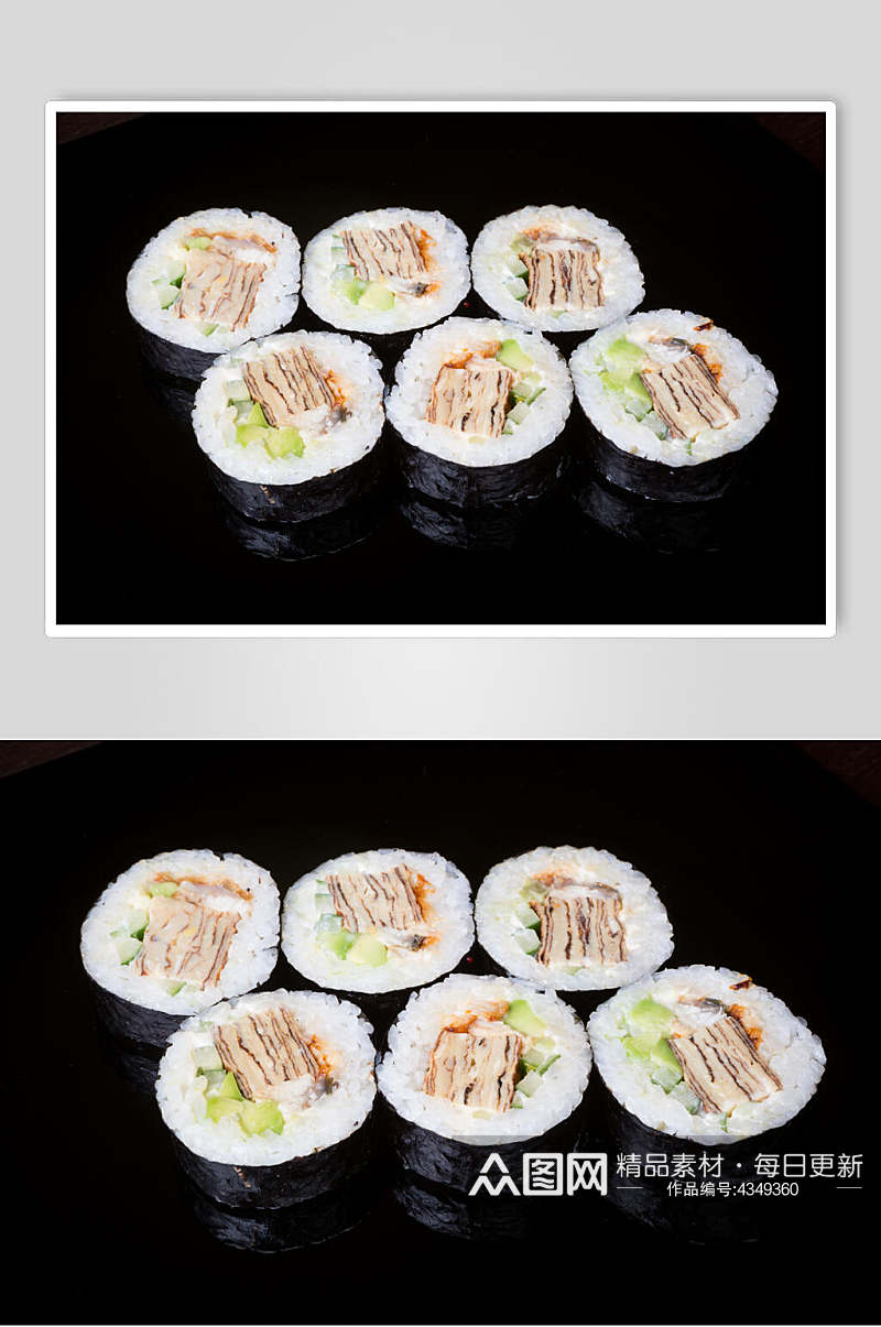 米饭美味寿司实拍图片素材