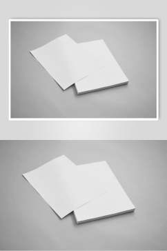 纸张黑白简约创意餐饮品牌VI样机