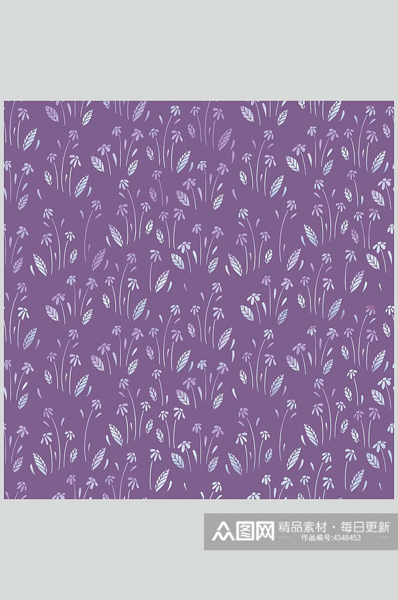 紫色小花碎花无缝图片素材
