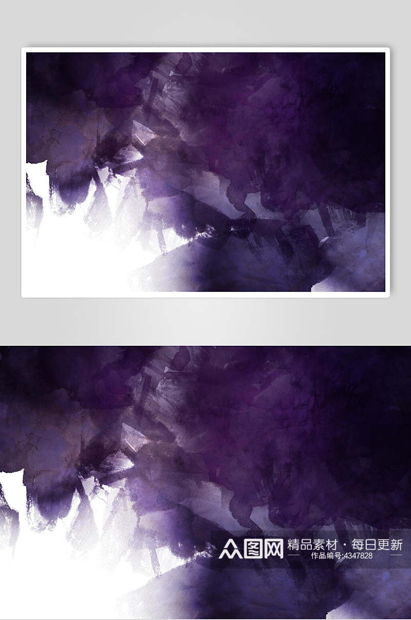 紫色晕染水彩纸质纹理图片素材