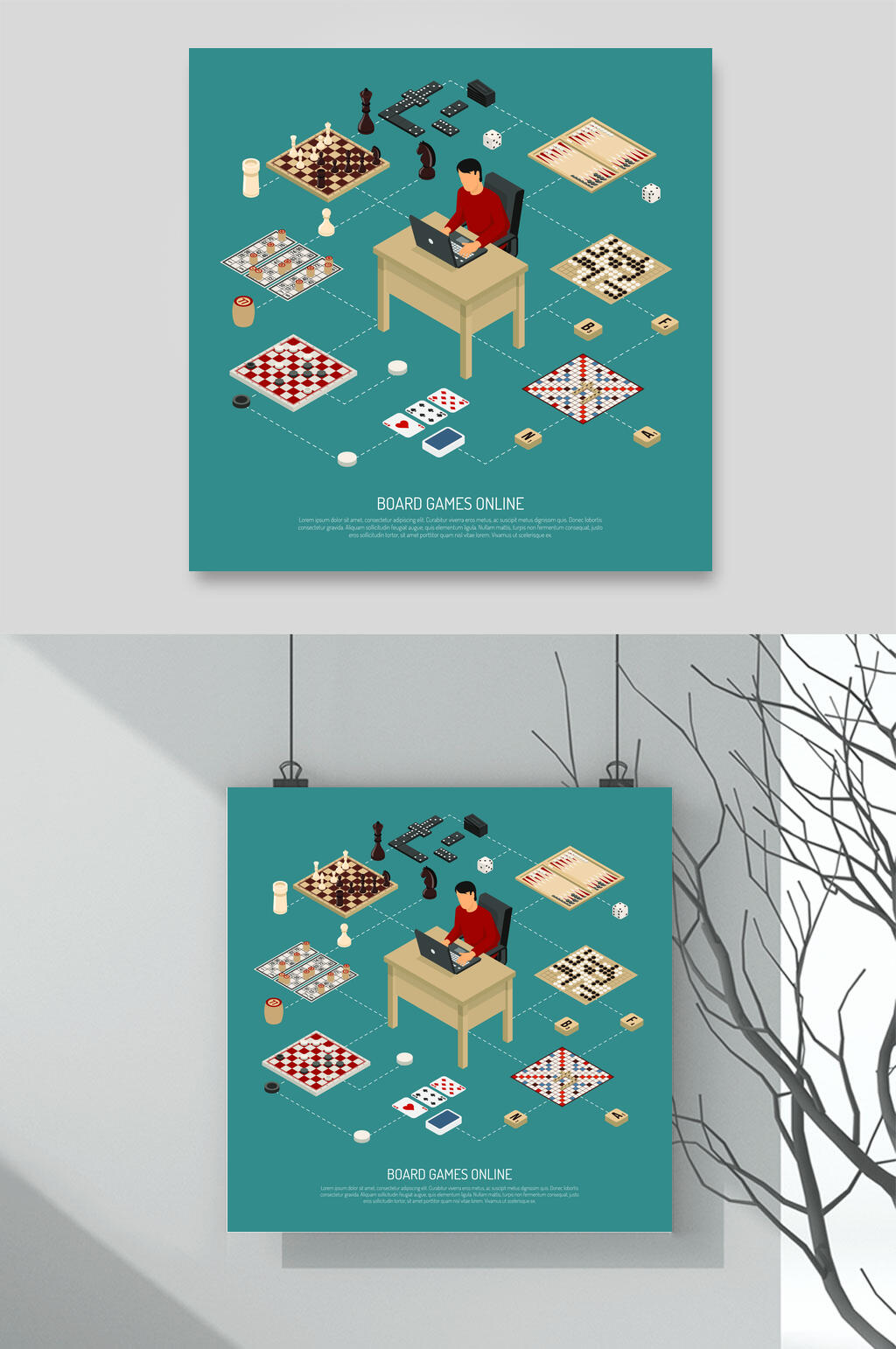 棋牌游戏矢量素材素材
