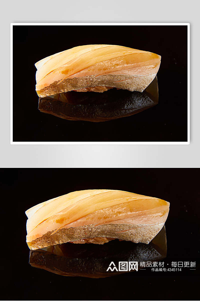 简约黑底寿司美食摄影图片素材