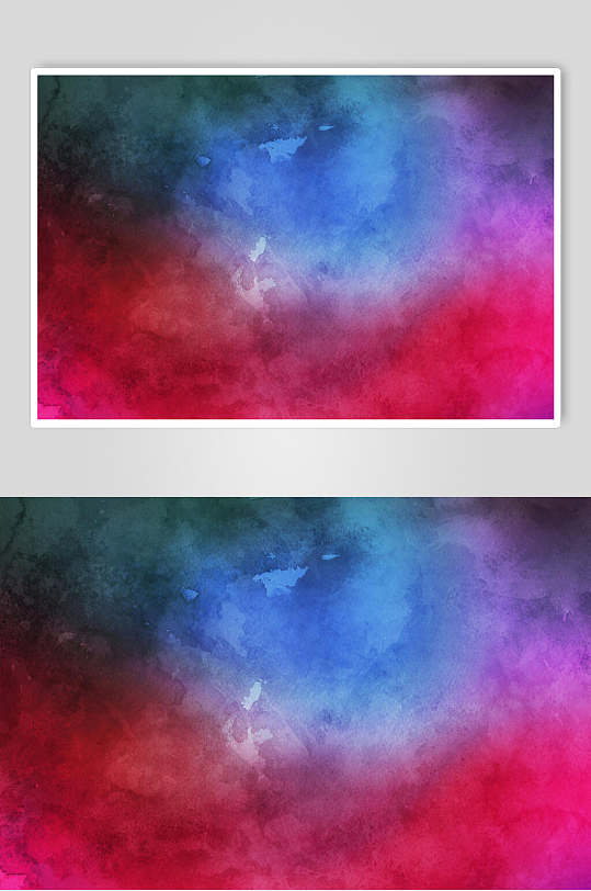 红蓝色水彩纸质纹理图片