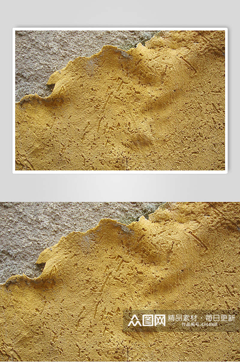 黄色斑驳污渍生锈墙面图片素材