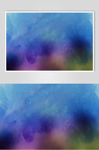 蓝色紫色渐变碰撞水彩纸质纹理图片