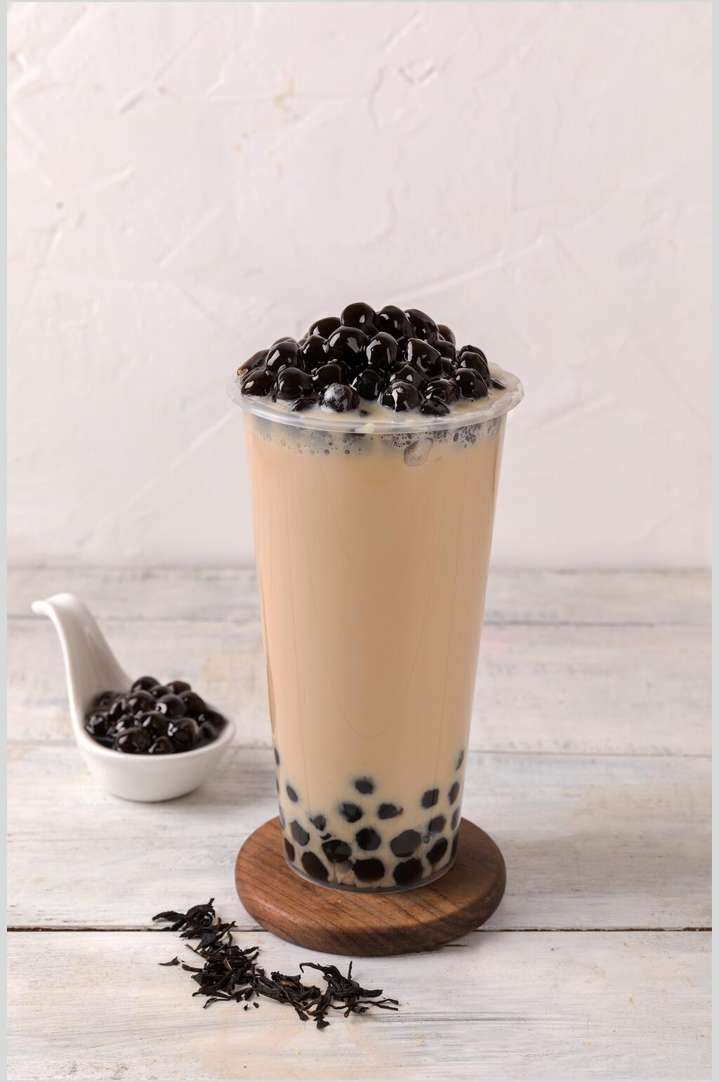 嘿珍珠奶茶茶叶清新奶茶果汁图片素材