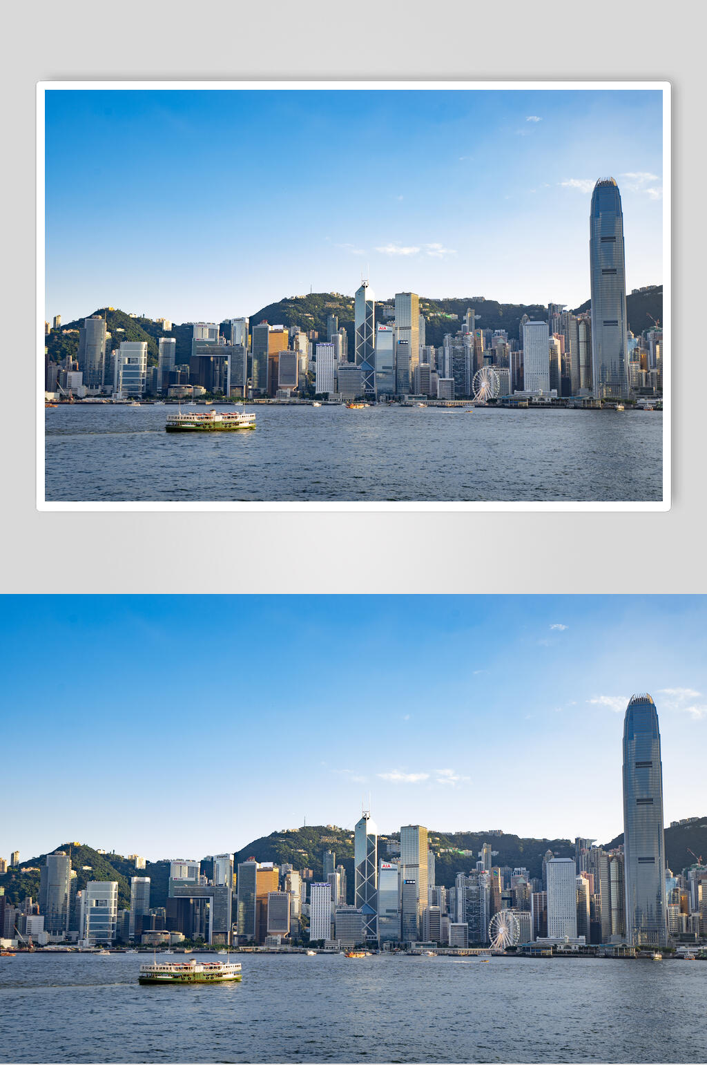 晴天无云维多利亚港口图片素材