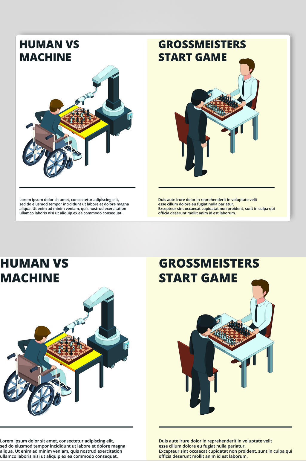 英文棋牌游戏矢量素材素材